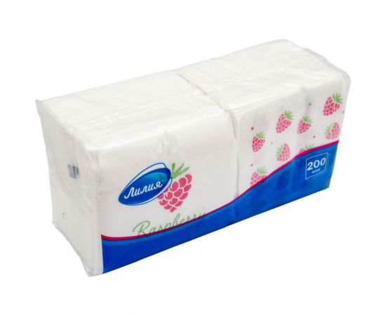 Салфетки бумажные 24x24 200листов с рисунком Лилия 7587 – изображение 3