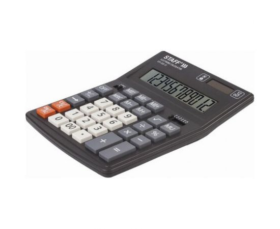 Настольный калькулятор STAFF PLUS STF-333 200x154мм, 12 разрядов, двойное питание, 250415 – изображение 3