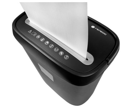 Уничтожитель документов ГЕЛЕОС DIN P-4, фрагмент 3,9х35мм, 8-10 лист70г/м2, пл. карты/скобы, 15 литров УД15-4 – изображение 4