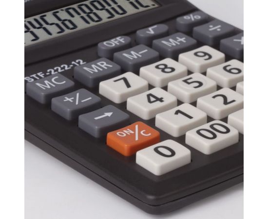 Настольный компактный калькулятор Staff PLUS STF-222, 12 разрядов, двойное питание, 250420 – изображение 6