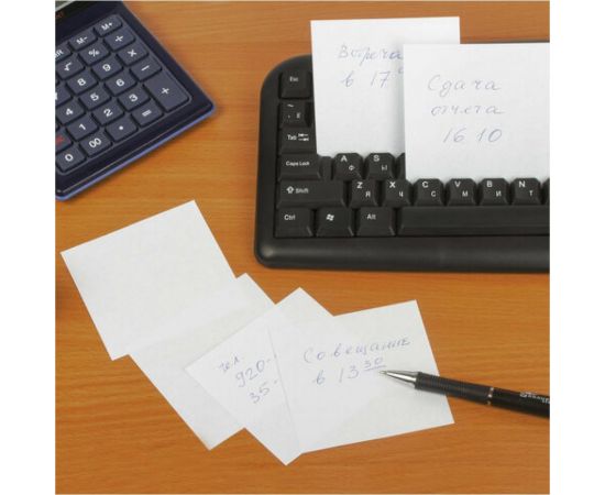 STAFF Блок для записей непроклеенный, куб 9*9*5 см, белый, белизна 70-80, 36 шт, 126574 – изображение 6