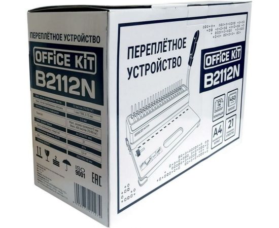Переплетный аппарат Office Kit на пластиковую пружину B2112N – изображение 6