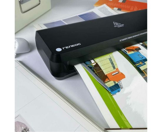 Ламинатор бумаги, фотобумаги и картона ГЕЛЕОС ЛМ A3 Старт толщина пленки 75-150 мкм, 2 вала, разжим валов, для горячего и холодного ламинирования ЛМ-А3С – изображение 8