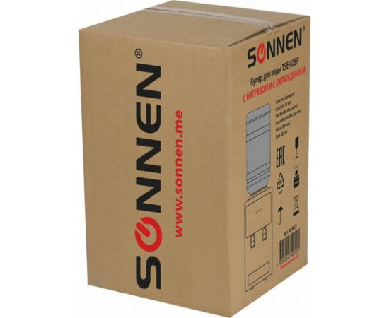 Кулер для воды SONNEN TSE-02BP, настольный, нагрев/охлаждение электронное, 2 крана, черный 455621 – изображение 10