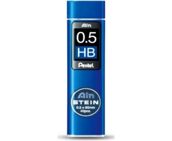 Грифели для автоматических карандашей Pentel Ain Stein C275-HBO 0.5 мм, 40 грифелей, в тубе, HB 609991 
