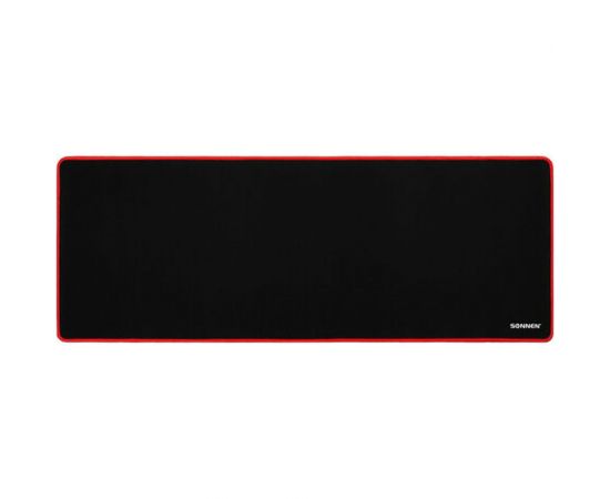 Компьютерный коврик для мыши и клавиатуры SONNEN BLACK TITAN XL большой 800x300x3 мм, черный 513615 