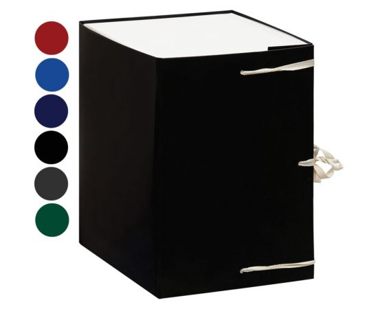 Архивный короб OfficeSpace с завязками разборный, бумвинил, 250 мм, клапан микрогофрокартон A-BAV25_199 