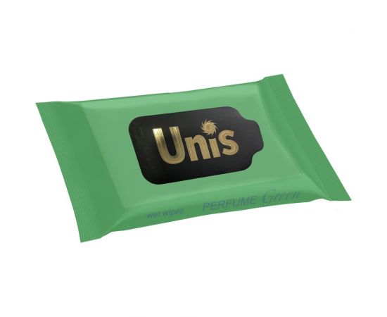 Антибактериальные салфетки Unis perfume green 15 шт. 4657778190349 