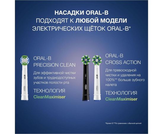 Насадки для зубной щетки ORAL-B EB50RB CrossAction 4 шт Б0052982 53019324 – изображение 11