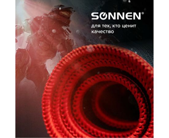 Компьютерный коврик для мыши и клавиатуры SONNEN BLACK TITAN XL большой 800x300x3 мм, черный 513615 – изображение 12