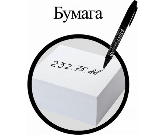 STAFF Маркер перманентный двусторонний Manager, ЧЕРНЫЙ, наконечники 0,8мм / 2,2мм, 151625 – изображение 13