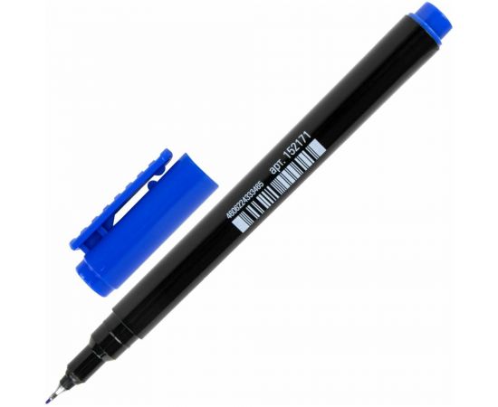 Перманентный маркер STAFF Profit PM-105, синий, тонкий металлический наконечник 0,5 мм 152171 – изображение 2