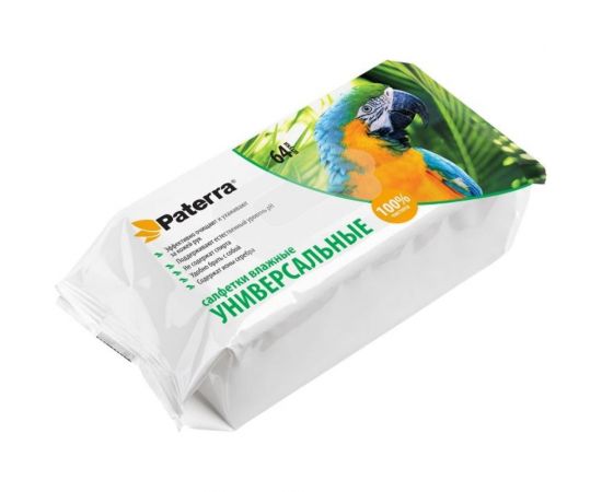 Влажные салфетки PATERRA Универсальные 64 шт. в упаковке, размер салфетки 14х19 см 104-087 – изображение 2