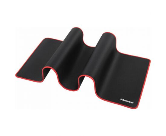 Компьютерный коврик для мыши и клавиатуры SONNEN BLACK TITAN XL большой 800x300x3 мм, черный 513615 – изображение 2