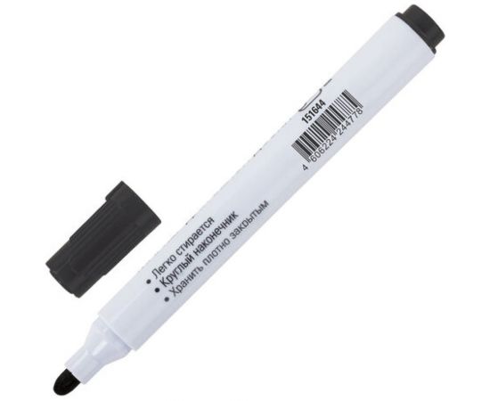 STAFF Маркер стираемый для белой доски ЧЕРНЫЙ, PROFIT, 2,5 мм 151644 – изображение 2