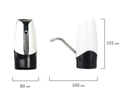 Электрическая помпа для воды SONNEN EWD152W, 1,5 л/мин, 2 режима, аккумулятор, адаптер, пластик 455217 – изображение 2