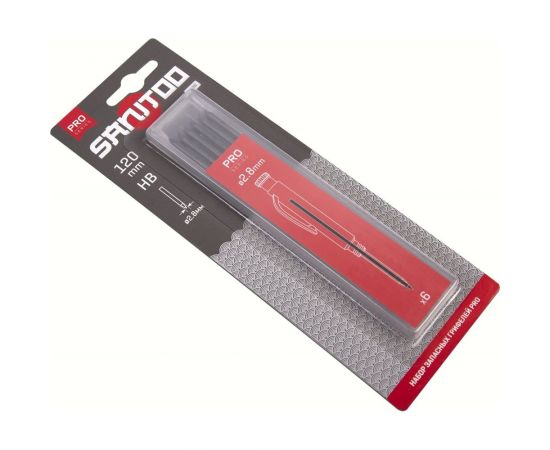 Набор запасных грифелей Sanitoo PRO, 6 шт., графит, НВ 3036 – изображение 2