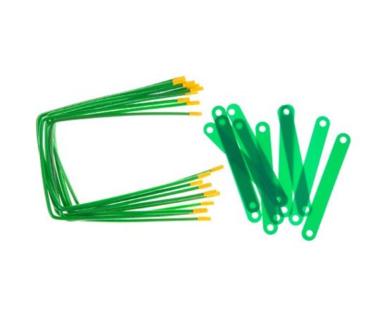 Механизмы для скоросшивания OfficeSpace металло-пластиковые сшивка 10 шт 264837 – изображение 2