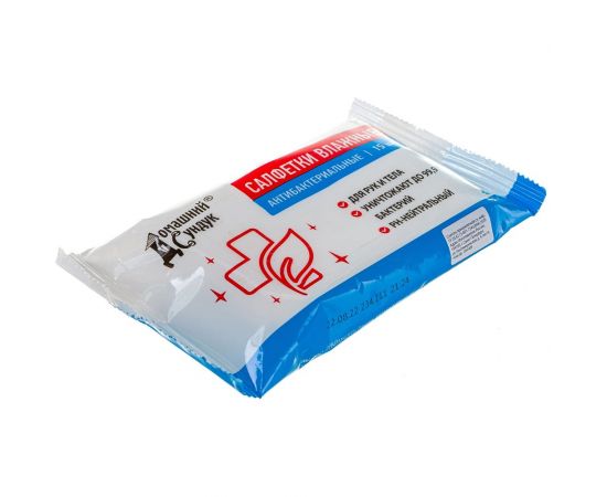 Влажные салфетки Домашний Сундук 15 шт., антибактериальные 4603727950281 – изображение 3