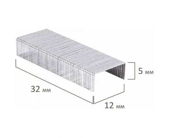 Скобы для степлера 10 шт в упаковке Staff EVERYDAY №24/6 1000 штук до 30 листов 220429 – изображение 3