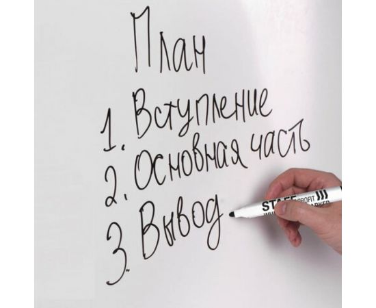 Магнитно-маркерная доска STAFF 60х90 см, алюминиевая рамка, 235462 – изображение 4