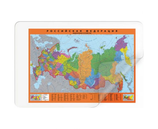 Настольный прозрачный коврик-подкладка STAFF для письма 38х59см, 237088 – изображение 5