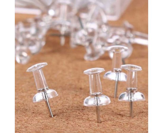 STAFF Силовые кнопки-гвоздики прозрачные Manager, 50 шт., в картонной коробке, 10 шт, 227804 – изображение 5