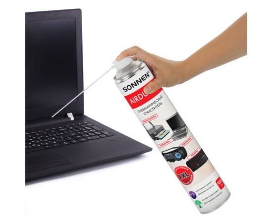 Чистящий баллон SONNEN со сжатым воздухом/пневмоочиститель 1000 мл 513755 – изображение 6