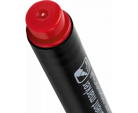 Перманентный маркер STAFF Profit PM-105, красный, тонкий металлический наконечник 0.5 мм 152172 – изображение 6