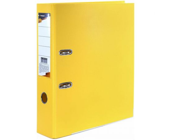 Папка-регистратор INFORMAT 75 мм, двустороннее покрытие, PVC P2PVC-75/Yel 