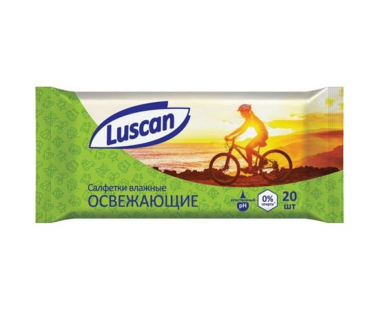 Влажные салфетки Luscan освежающие 20 шт. 1092003 