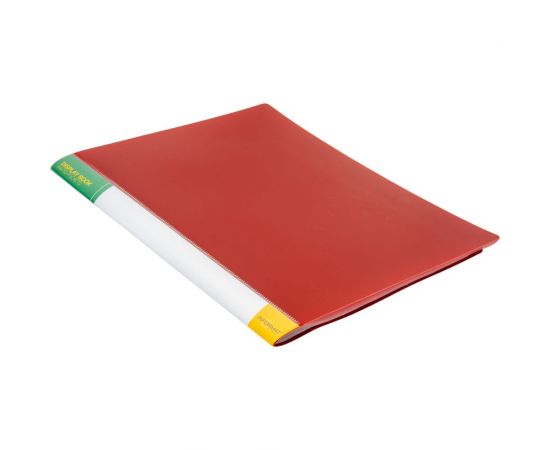 Папка INFORMAT с файлами, А4, 30 файлов, красная, пластик, 500 мкм, карман NP0151-30R 