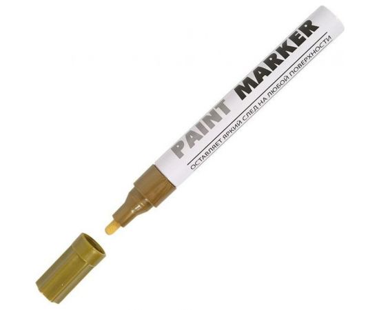 Маркер-краска INFORMAT PAINT PROFESSIONAL 4 мм, золото, круглый, нитро-основа KRR04Z 