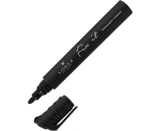 Перманентный маркер LOREX FIX IT 4 мм черный круглый LXPMFI-B 