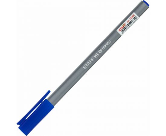 Масляная шариковая ручка STAFF EVERYDAY OBP-290,синяя, трехгранная, узел 0.7 мм линия 0.35 мм 142996 