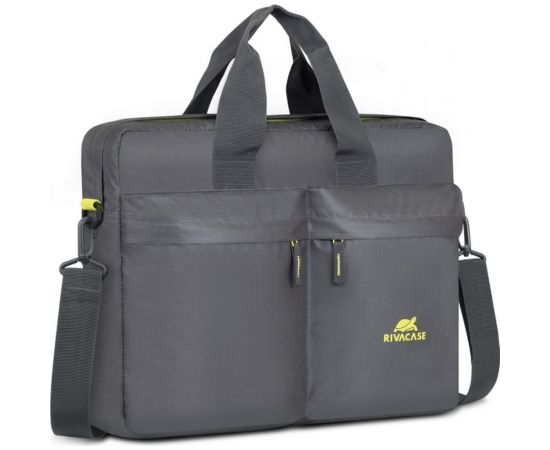 Легкая городская сумка для ноутбука до 16" RIVACASE 5532 grey 