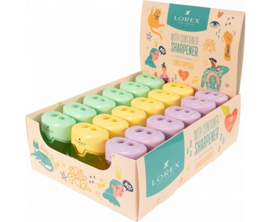 Точилка LOREX CAPSULE BOY’S TEARS с контейнером LXSRCL-BT 