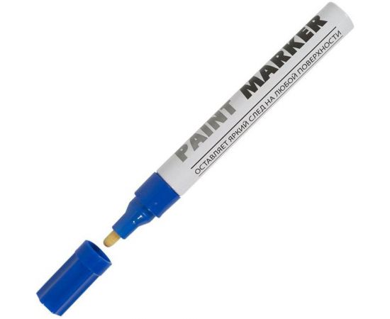 Маркер-краска INFORMAT PAINT PROFESSIONAL 4 мм синий круглый нитро-основа KRR04Bl* 