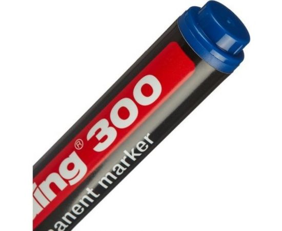 Перманентный маркер Edding черный, 1.5-3 мм, круглый наконечник, блистер E-300#1-B#1 – изображение 11