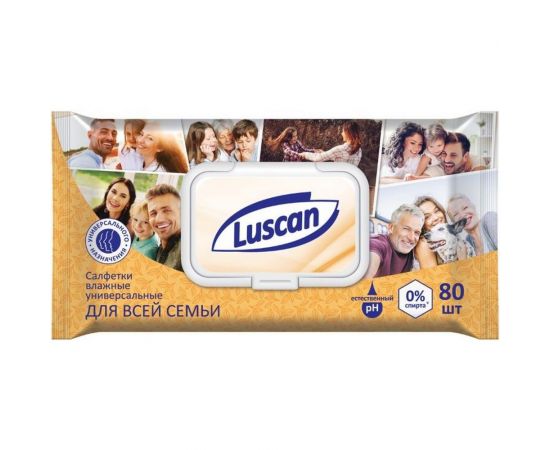 Влажные салфетки Luscan универсальные 80 шт. 559405 – изображение 2