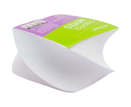 Проклеенный блок для записи INFORMAT 8х8х5 см спираль белый 80 г/м2 NPS1-808050 – изображение 2