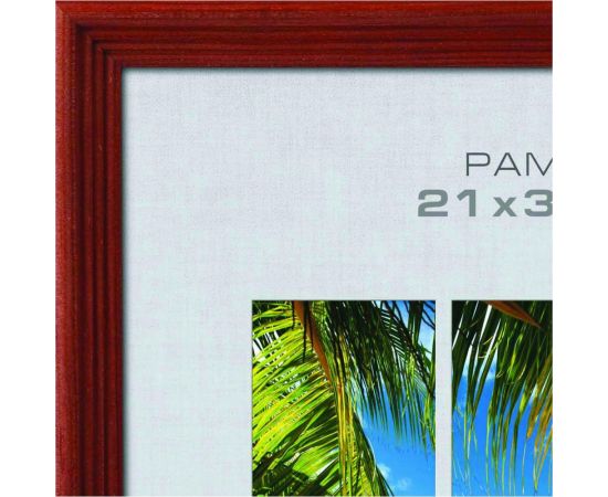 Деревянная фоторамка Image Art С18 40x60 из сосны, цвет красное дерево, вставка прозрачный пластик Б0053214 – изображение 2