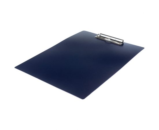 Вертикальный планшет INFORMAT А4 пластик двусторонний PVC синий с зажимом NM3012B – изображение 2