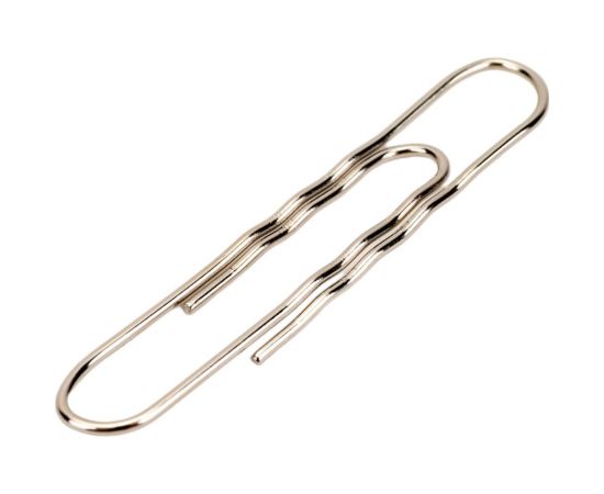 Гофрированные никелированные скрепки INFORMAT серебро 50 шт 50 мм PCNG50-50 – изображение 2