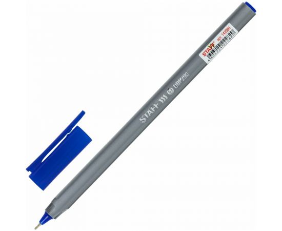 Масляная шариковая ручка STAFF EVERYDAY OBP-290,синяя, трехгранная, узел 0.7 мм линия 0.35 мм 142996 – изображение 2