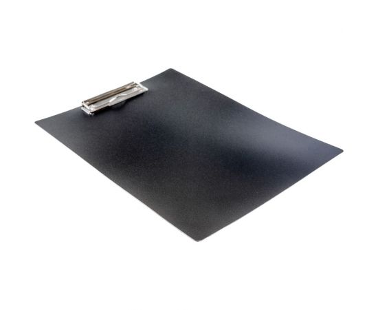 Вертикальный планшет INFORMAT А4 пластик двусторонний PVC черный с зажимом NM3012 – изображение 2