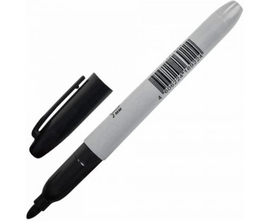 STAFF Маркер перманентный нестираемый EVERYDAY,ЧЕРНЫЙ,эргономич. корпус,круглый након. 2мм, 151233 – изображение 2