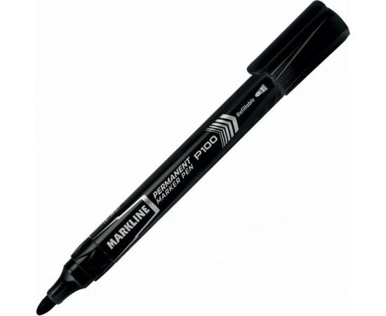 Перманентный маркер Linc PERMANENT 2,5-3,7 мм черный круглый P100/black – изображение 2