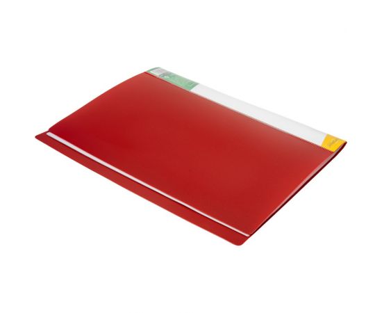 Папка INFORMAT с файлами, А4, 30 файлов, красная, пластик, 500 мкм, карман NP0151-30R – изображение 2