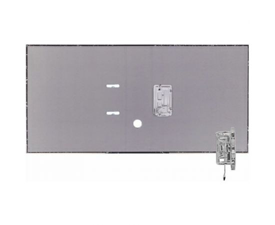 Папка-регистратор LITE 75 мм мрамор черный металлическая окантовка съемный механизм разобранная KP9575E – изображение 2